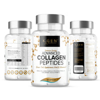 K GEN rejuvenation nutrition Pure Collagen Supplements Capsules Grass Fed Advanced Multi Collagen Peptides | Collagen Powder Pills for Hair, Skin, Nails, & Joints for Women & Men by K GEN