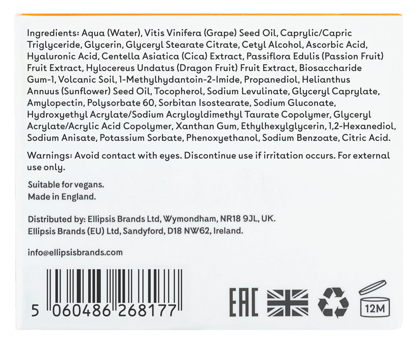 Q+A Vitamin C Radiance Cream - Hydrating, Anti-Ageing Face Cream with Collagen Boosting Vitamin C, Elasticity Enhancing Centella Asiatica & Antioxidant-Rich Tropical Fruit for Glowing Skin, 50g