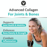 Premium Advanced Collagen Complex for Joint and Bone Health – High Strength Marine Collagen with Vitamin D3, Zinc, and Copper – Joint Care Supplements for Women – No Fillers, UK Made, 30-Day Supply