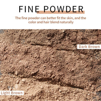 L0famy Root Cover Up Medium Brown, Root Cover Up Hairline Powder for Thin Hair, Hairline Powder, Root Touch Up Hair Powder, Water & Sweat Resistant Hair Loss Concealer Set for Thinning Hair Women (8g)