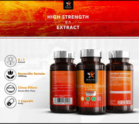 BL Boswellia Serrata Capsules | 120 High Strength Boswellia Extract 5:1 Capsules - 2000mg Boswellia Per Serving | Non-GMO, Gluten & Allergen Free | Manufactured in The UK