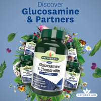 Natures Aid Glucosamine and Chondroitin Complex with Rosehip, Ginger, Turmeric and Vitamin C, 90 Capsules