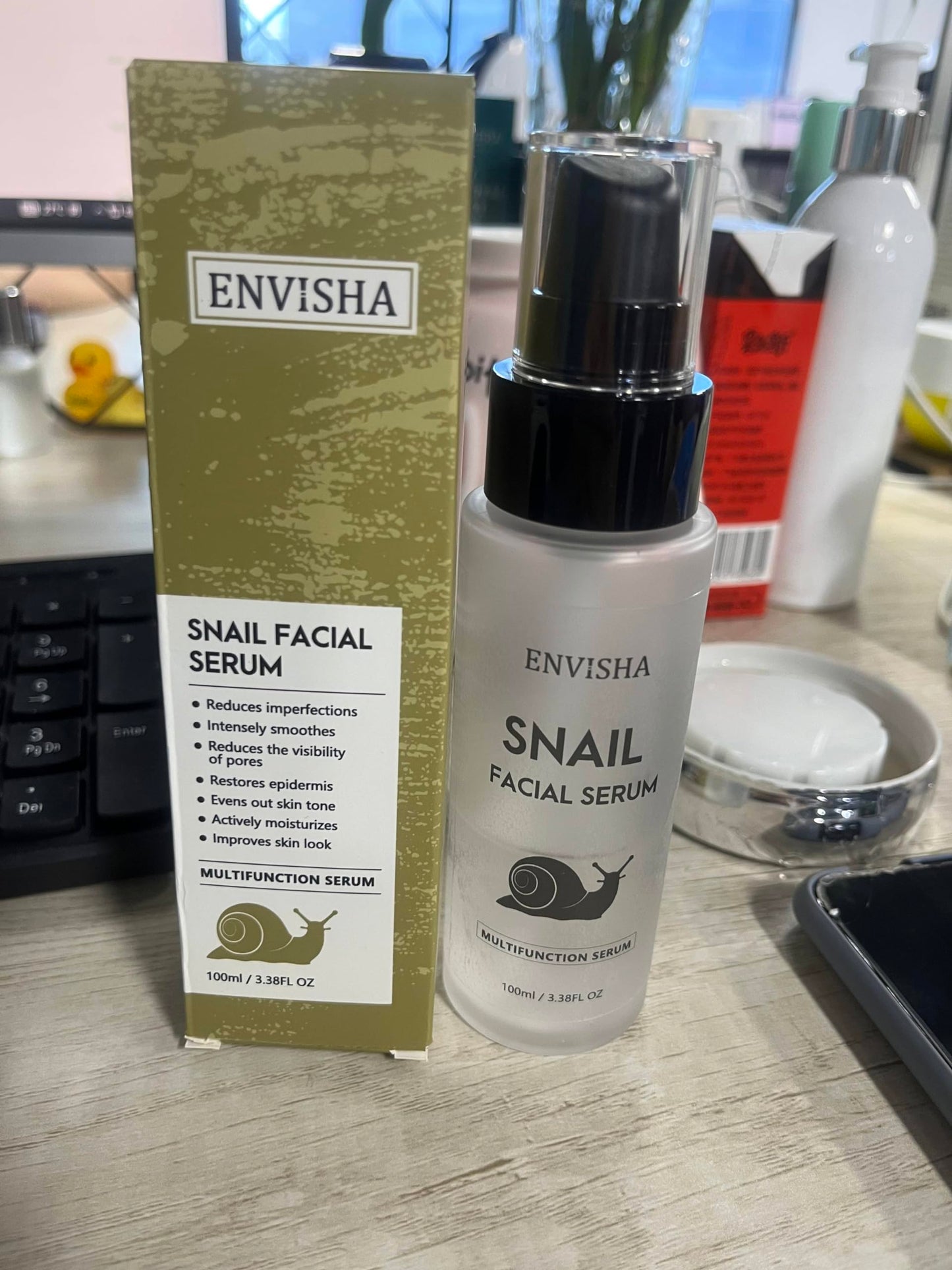 Generic Snail Facial Serum, Skin Repair & Hydrating Serum, Snail Secretion Filtrate 96% & Hyaluronic acid, Cruelty Free