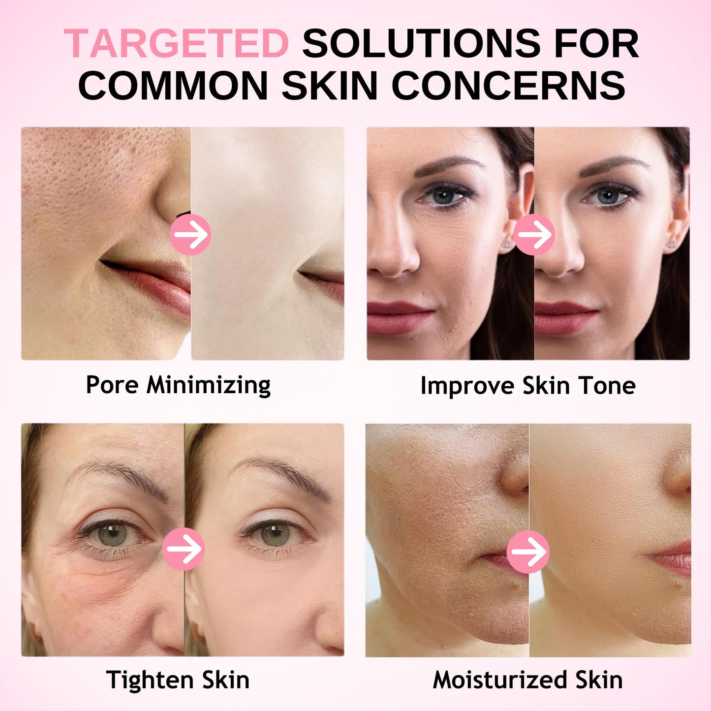 6pcs Pink Collagen Jelly Gel Face Mask - Overnight Face Mask For Glass Glow Skin, Korean Glass Skin Collagen Mask With Deep Moisturizing, Firming & Barrier Repair, Vegan & Cruelty-Free