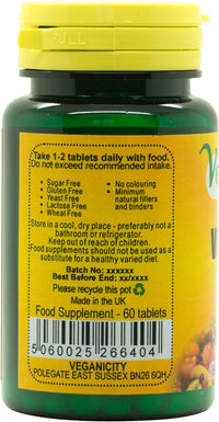 Veganicity Vitamin K2 (MK-7) 100µg : Bone & Circulation Health Supplement : 60 Tablets, in a Planet-Friendly 99% Recycled Pot