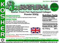 Bee-natural Kosher Hydrolyzed Marine Collagen Powder 200g