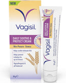 Vagisil Daily Soothe & Protect Cream, Fragrance Free, 30g