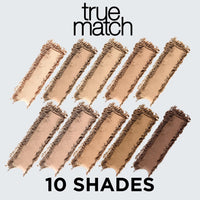 L'Oréal Paris Powder Foundation, Super-Blendable, With Hyaluronic Acid, Light Texture for a Flawless Finish, True Match Perfecting Powder, W3