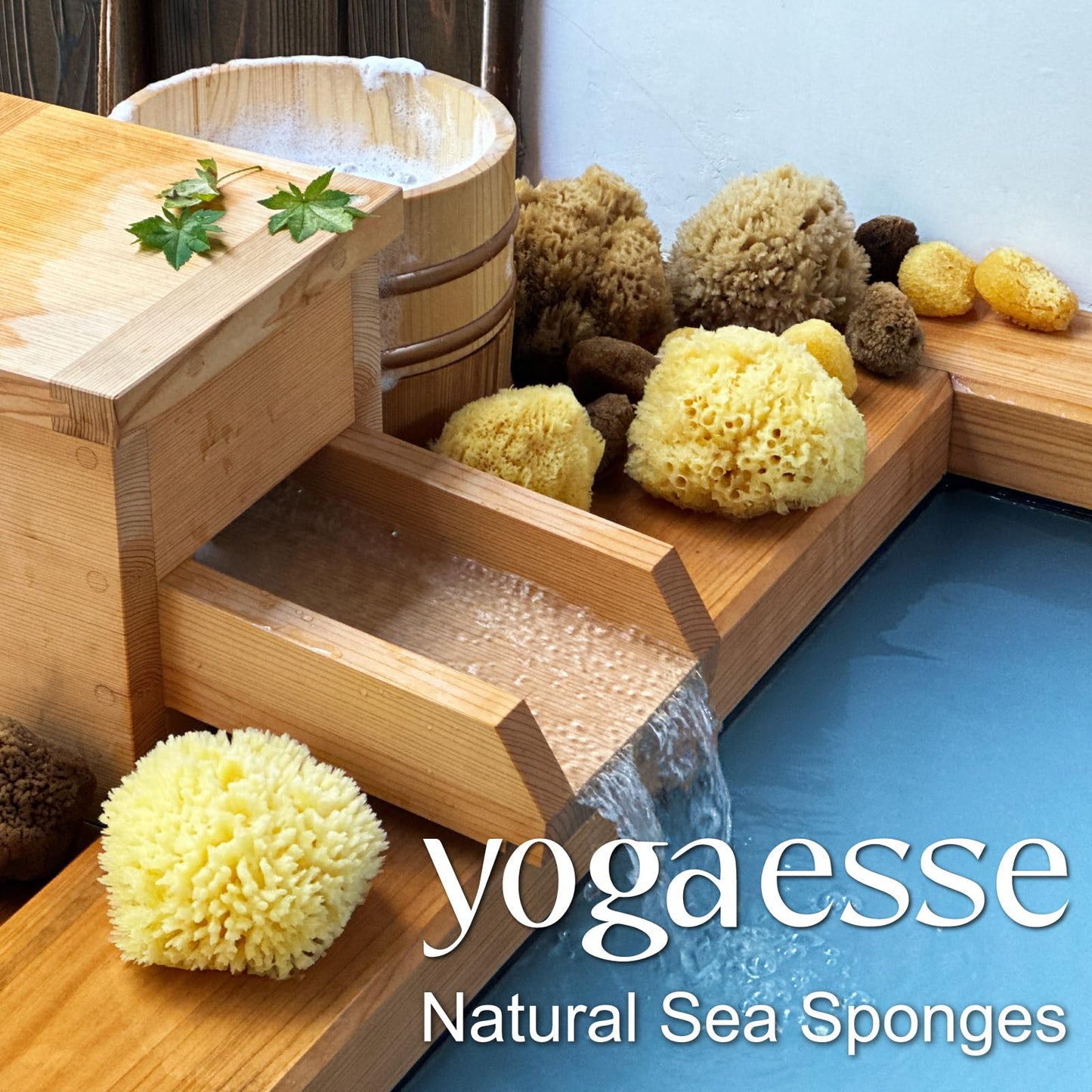 Yogaesse YOGAESSE Exfoliating Natural Sea Sponge, Wool 11–13cm, Unbleached – Premium Bath Sponge for Foamy Soap Lather & Gentle Shower Massage, Soft as a Cloud, Strong & Durable, Harvested in Greece