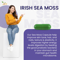 VED Organic Irish Sea Moss (Chrondrus crispus) 1200 mg 90 Capsules (45 Days Supply)