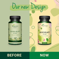 Olive Leaf Extract Vegavero® | Highest Strength 40% Oleuropein | Spanish Olive Leaves | NO Additives, Lab-Tested | 500mg (15:1) Equivalent 7500mg | 90 Capsules | Vegan