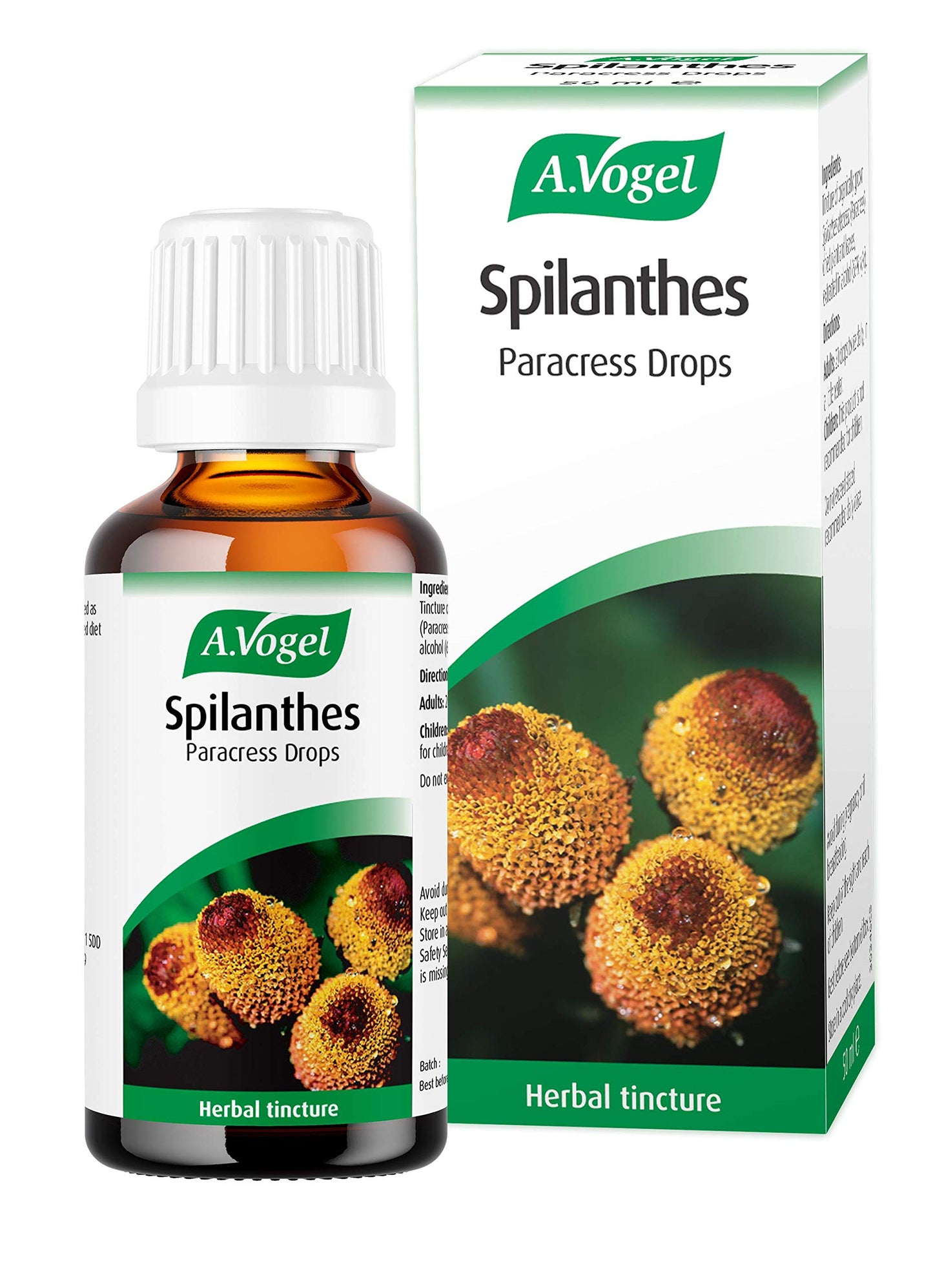 A.Vogel Spilanthes Paracress Drops | Extract of Organically Grown Spilanthes Oleracea | Suitable for Vegans | 50ml