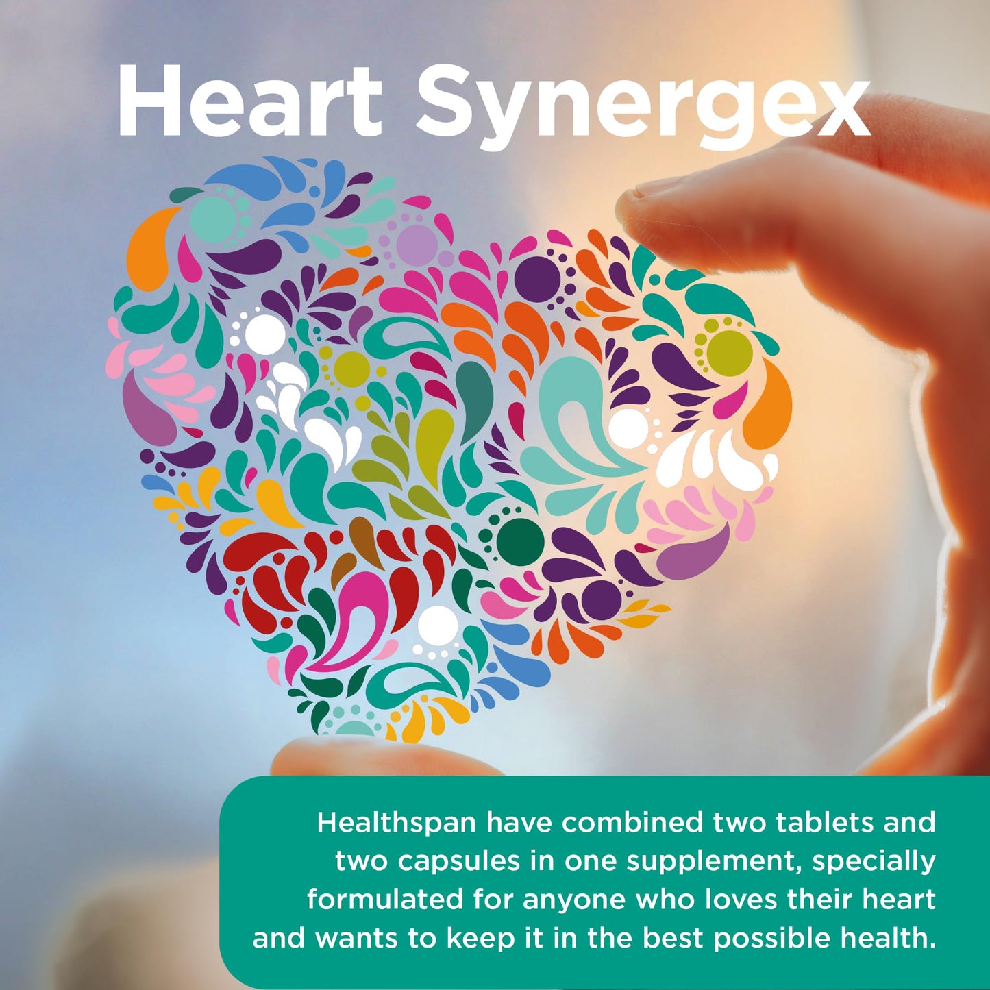 healthspan Healthspan Heart Synergex | 28 Day Supply | With Vitamin D3 | Plant Sterols | Garlic | Cardio-Vitamin Complex | Omega 3 | Co-enzyme Q10 | Friend Of The Sea