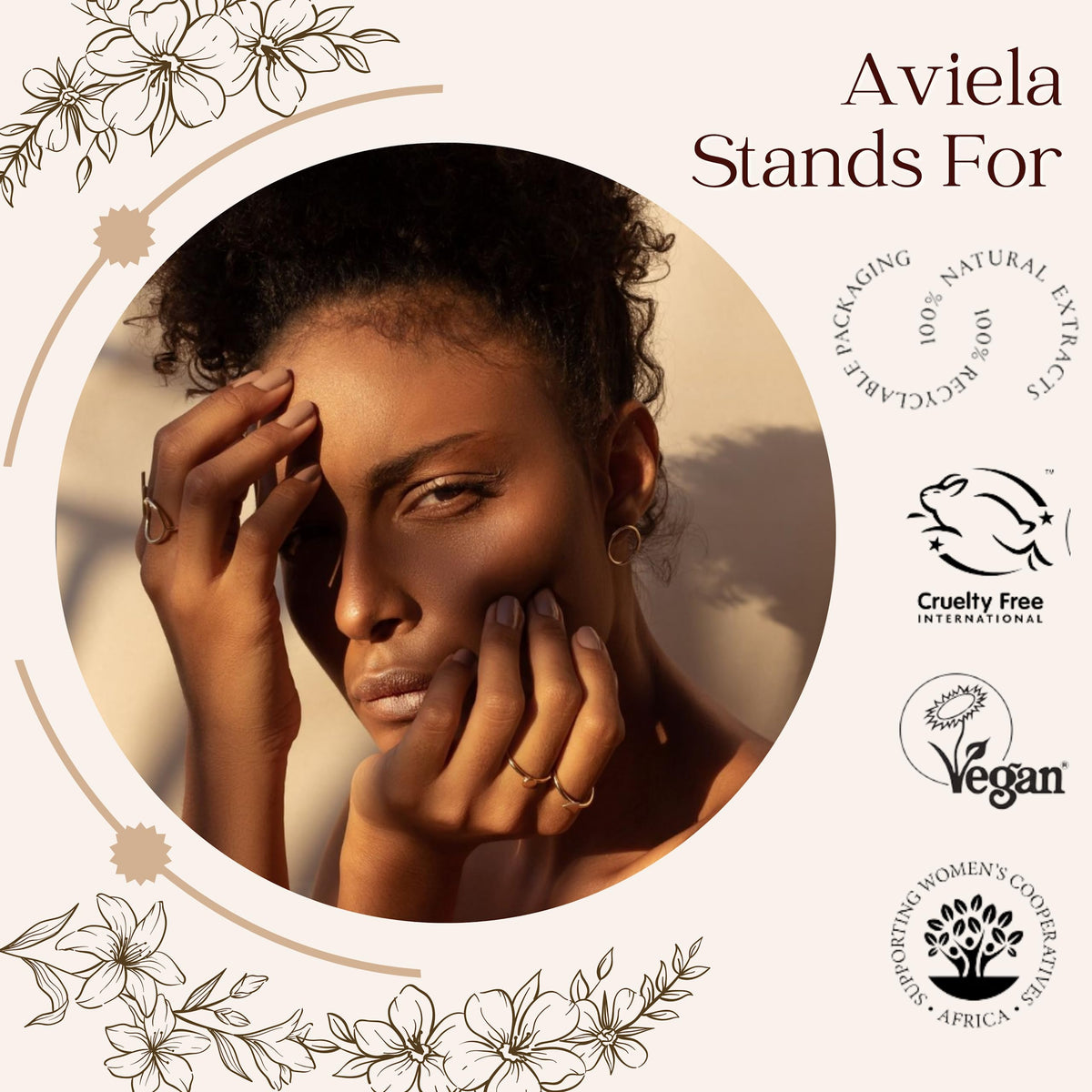 Aviela Shea Butter Hand Cream For Very Dry Hands, Moisturising & Intensely Nourishing, Vegan & Cruelty Free, 100% Natural African Shea Butter Moisturiser, 50ml