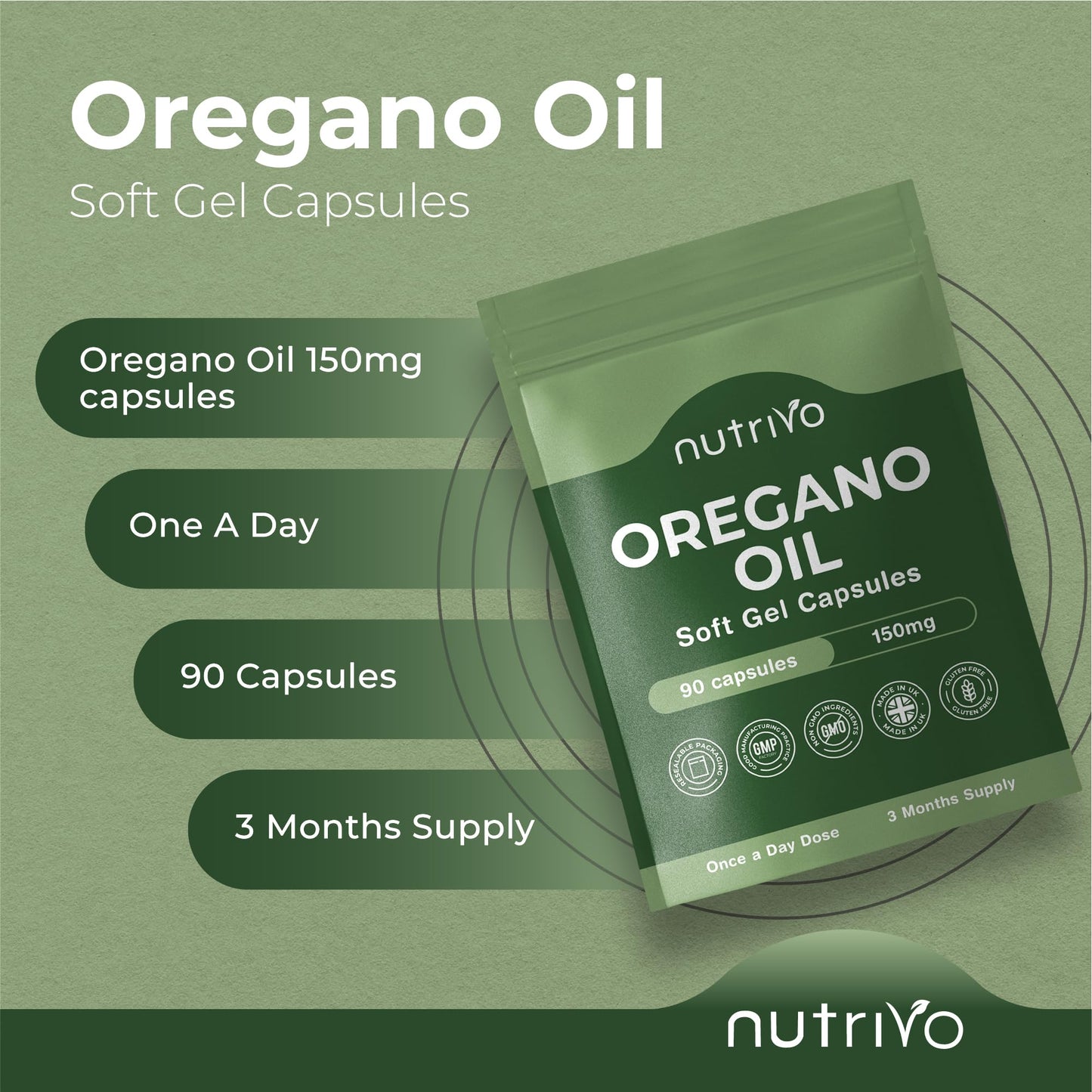 Oregano Oil Soft Gel Capsules
