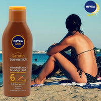 Nivea Sun Carotene SPF 6 Sun Milk, 2 Pack (2 x 200 ml)