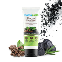 MAMAEARTH Mamaearth Charcoal Natural Face Wash for oil control and pollution defense 100 ml - For Oily Skin - SLS & Paraben Free