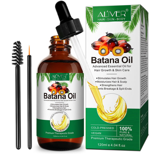 ZyranovaE 120ML Batana Oil for Hair Growth,100% Pure & Natural Batana Oil for Healthier Thicker Fuller Hair,Repairs Damaged Hair & Skin For Men & Women