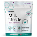 Physis Milk Thistle High Strength Food Supplement | 80% Silymarin | Milk Thistle Seeds | 180 x Tablets | Vegan Food Supplement | Made in Britain