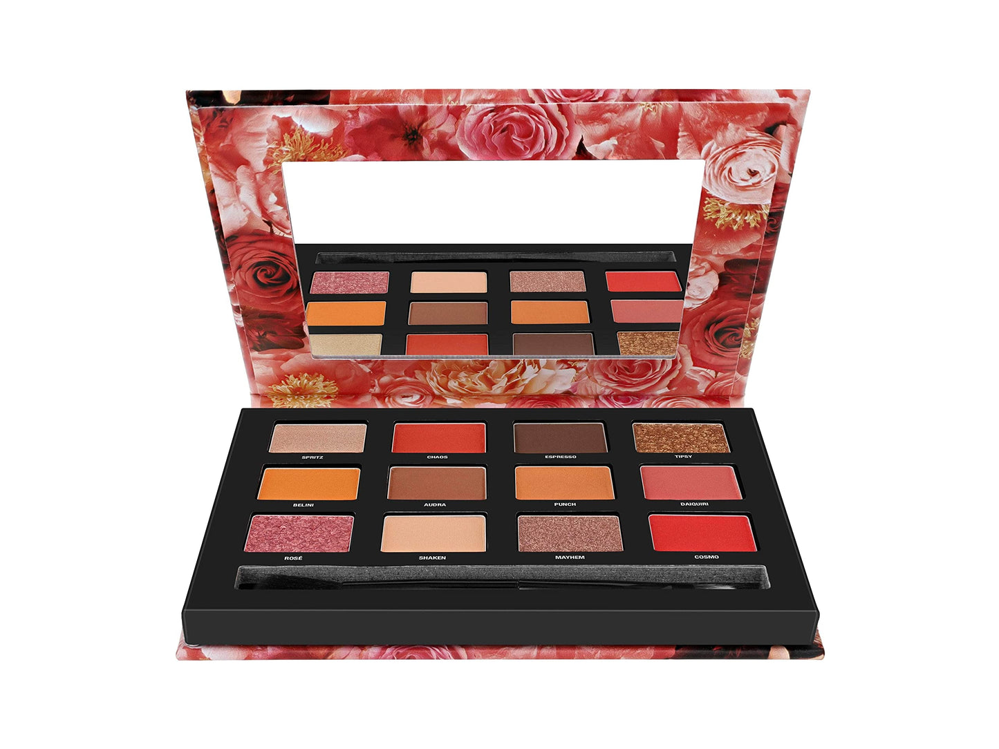 W7 Let's Brunch With Vickaboo Eyeshadow Palette - 12 Colours: Pinks, Browns, Golds, Oranges - Mattes, Metallics, Glitters - Vegan, Cruelty Free Makeup by W7 Cosmetics
