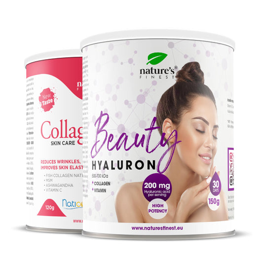 Nature's Finest by Nutrisslim Best Marine Collagen for Women with Hyaluronic Acid, Vitamin C and MSM - Fish Collagen (5000mg) - Collagen Skincare + Beauty Hyaluron