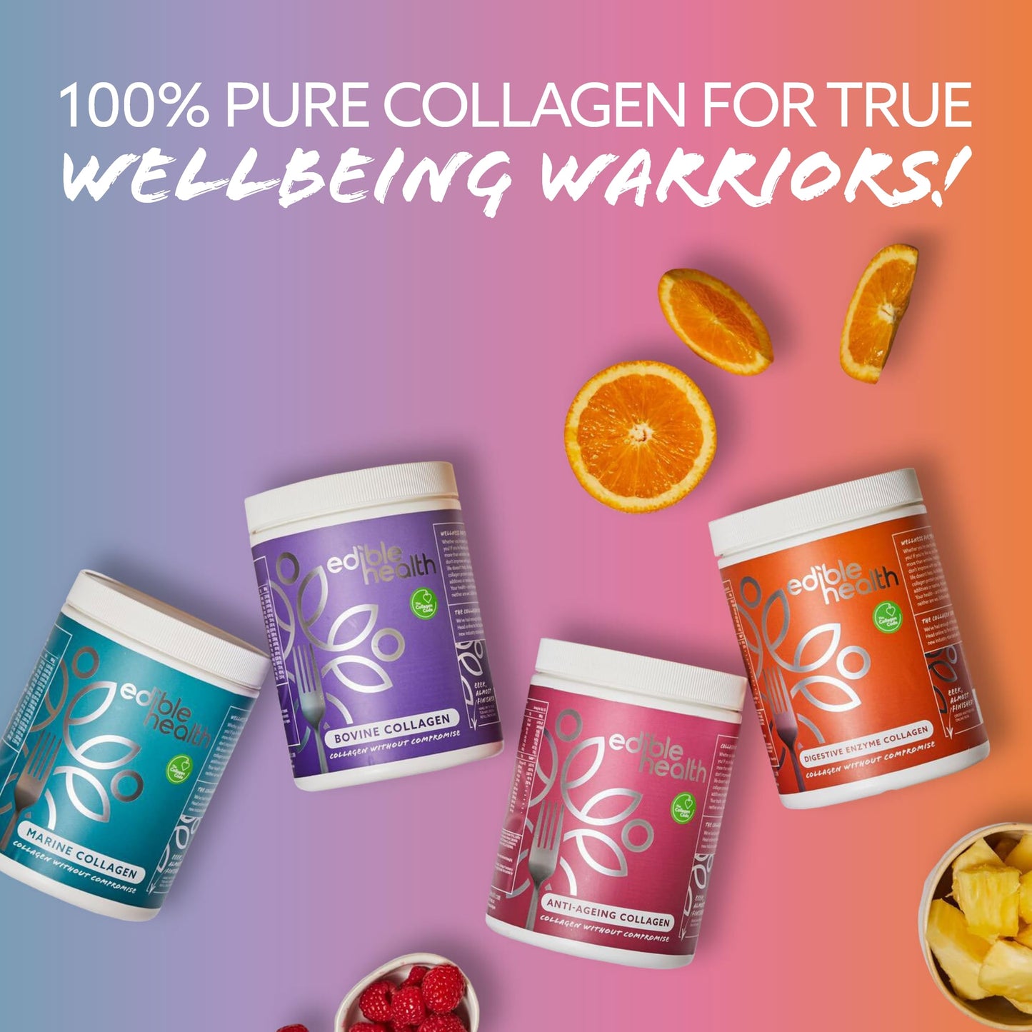 High Protein Edible Health Digestive Enzyme Protein Powder, Regenerative Collagen Supplements, Quality Collagen Powder Supplement, with Collagen Peptides, High Fibre Bovine Collagen Blend
