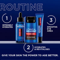 L'Oréal Men's Serum, Hyaluronic Acid Serum for Ageing, Dry & Dull Skin, Men Expert Power Age, 30ml