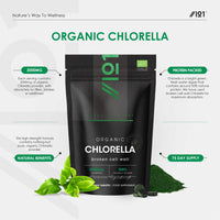 ALPHA01 Organic Chlorella 2000mg – 300 Vegan Tablets – Broken Cell Wall – Pure Formula Supplement with no Additives – Resealable and Recyclable Pouch – by Alpha01