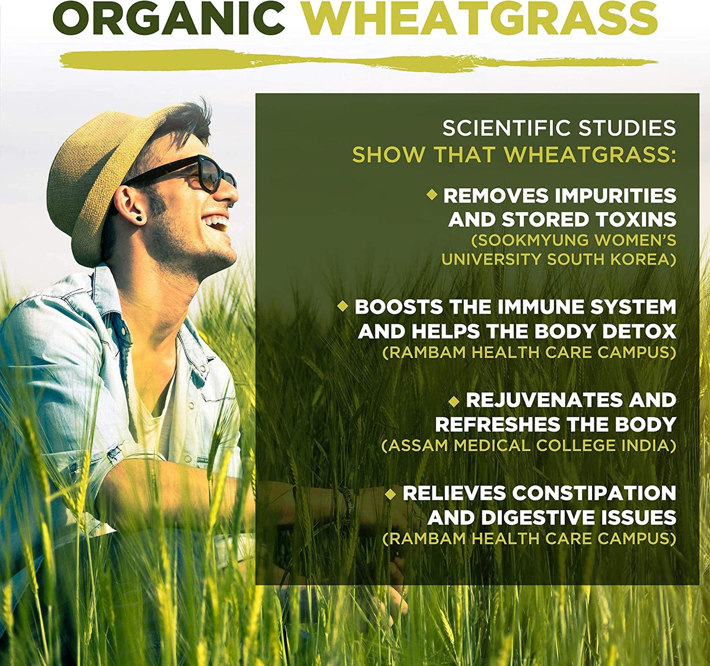 Wheatgrass Capsules | Organic | 1500mg per Serving | 180 Capsules | High Chlorophyll Content | MySuperfoods