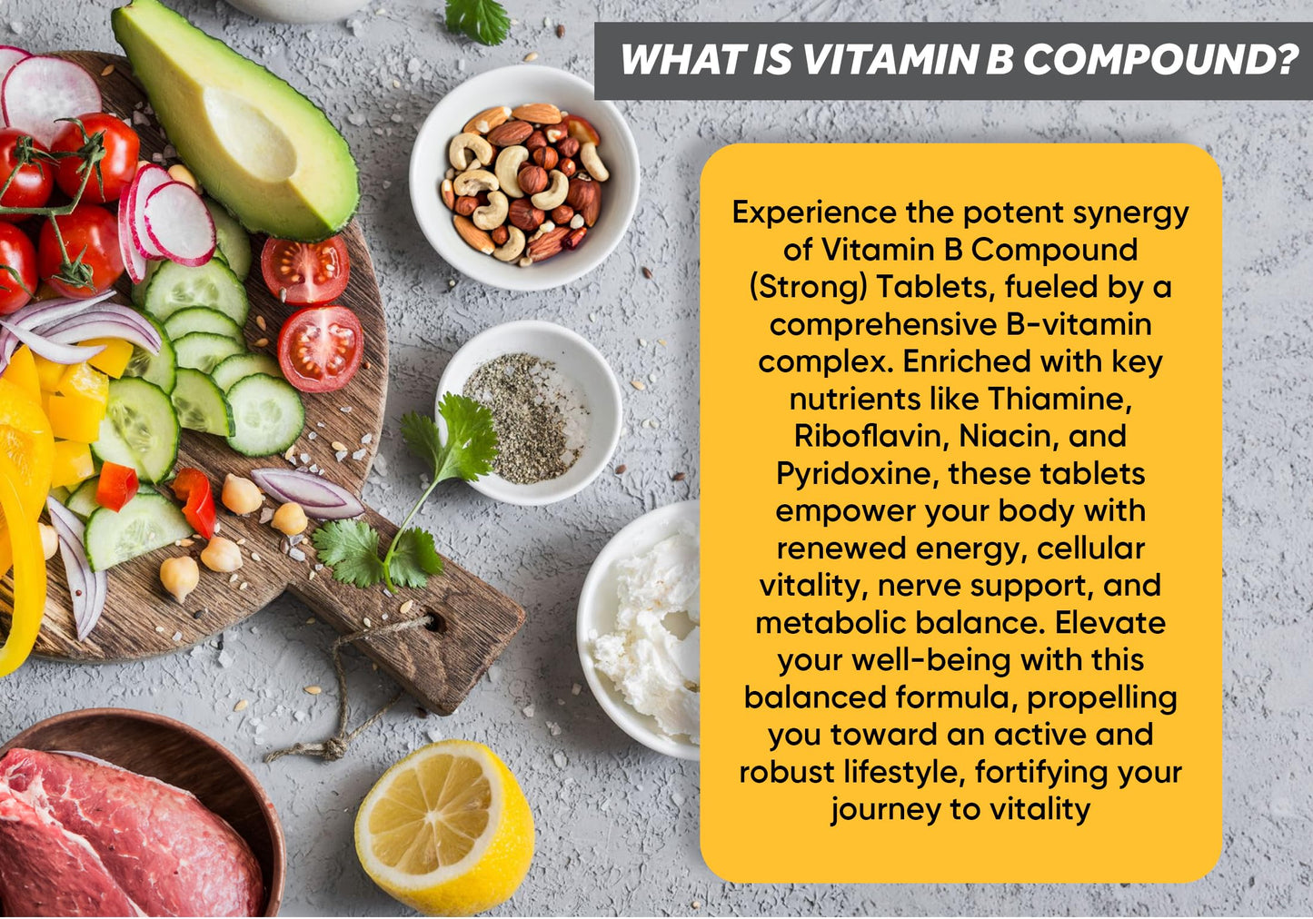 Purosure Vitamin B Compound Tablets | Dietary Supplement | B Compound – 28 Film Coated Tablets