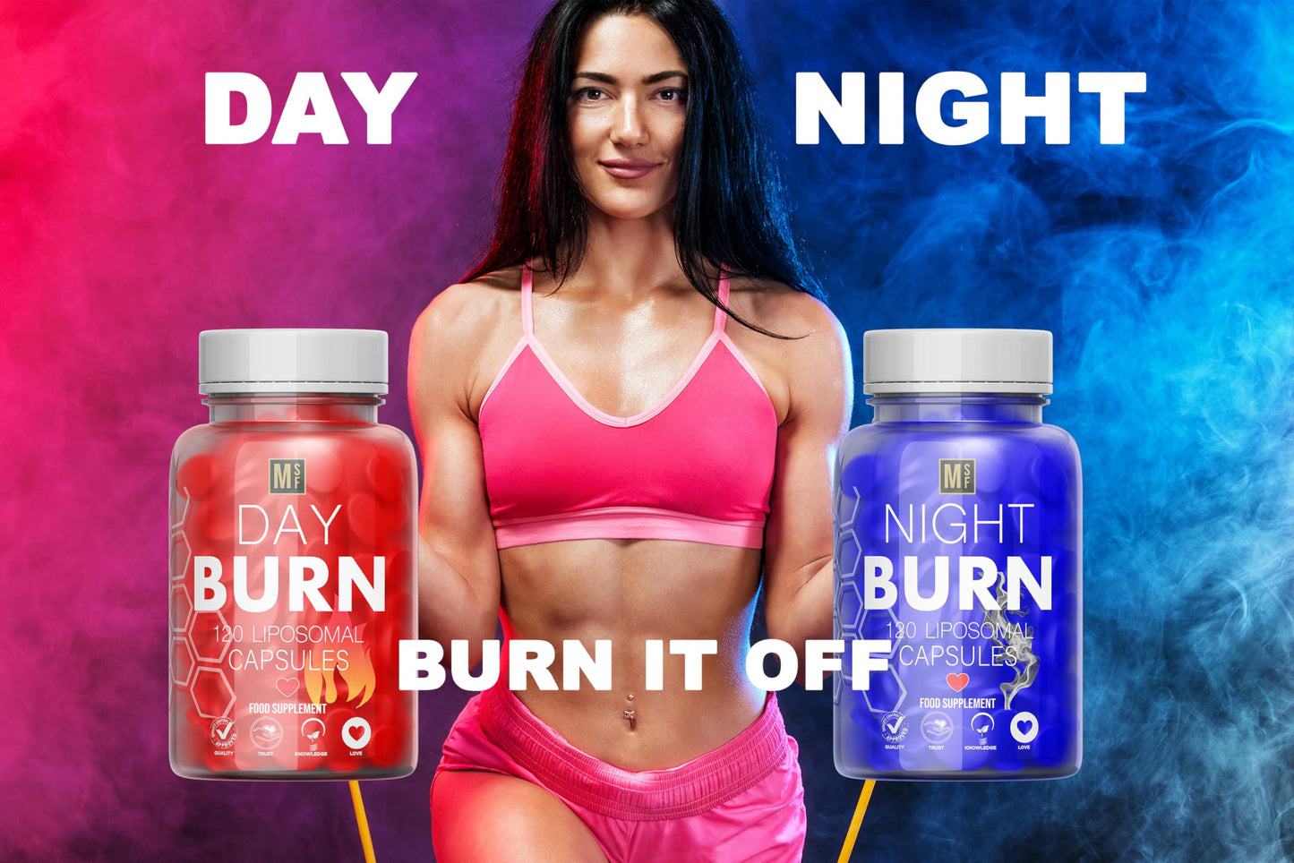 MetaSuperfoods Night Burn Liposomal 120 Capsules for Women and Men 60 Days Supply | Vegan | Size Management | 50% More Than Other Brands High Strength Supplement