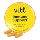 Vitl Immune Support Supplement - 15 Vegan Capsules - with Vitamin D, Vitamin C, B Vitamins, Zinc, Turmeric & Elderberry Extracts