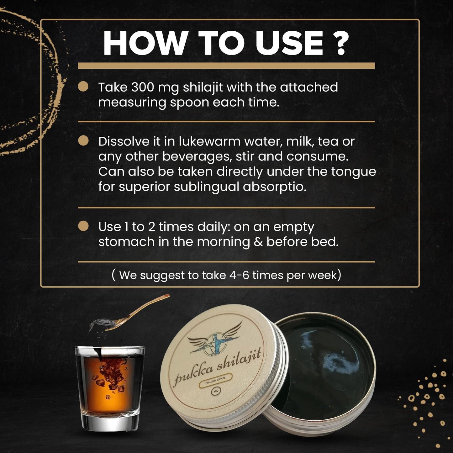 Generic Ultimate Authentic Premium Pukka Shilajit - 100% Pure Himalayan Organic Resin with High Potency Fulvic Acid & Trace Minerals for Energy & Vitality for Men and Women - (40g)