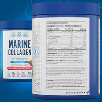 Applied Nutrition Marine Collagen Powder - Hydrolysed Collagen Protein, Healthy Skin, Hair, Nails (Strawberry & Raspberry) (300g - 25 Servings)
