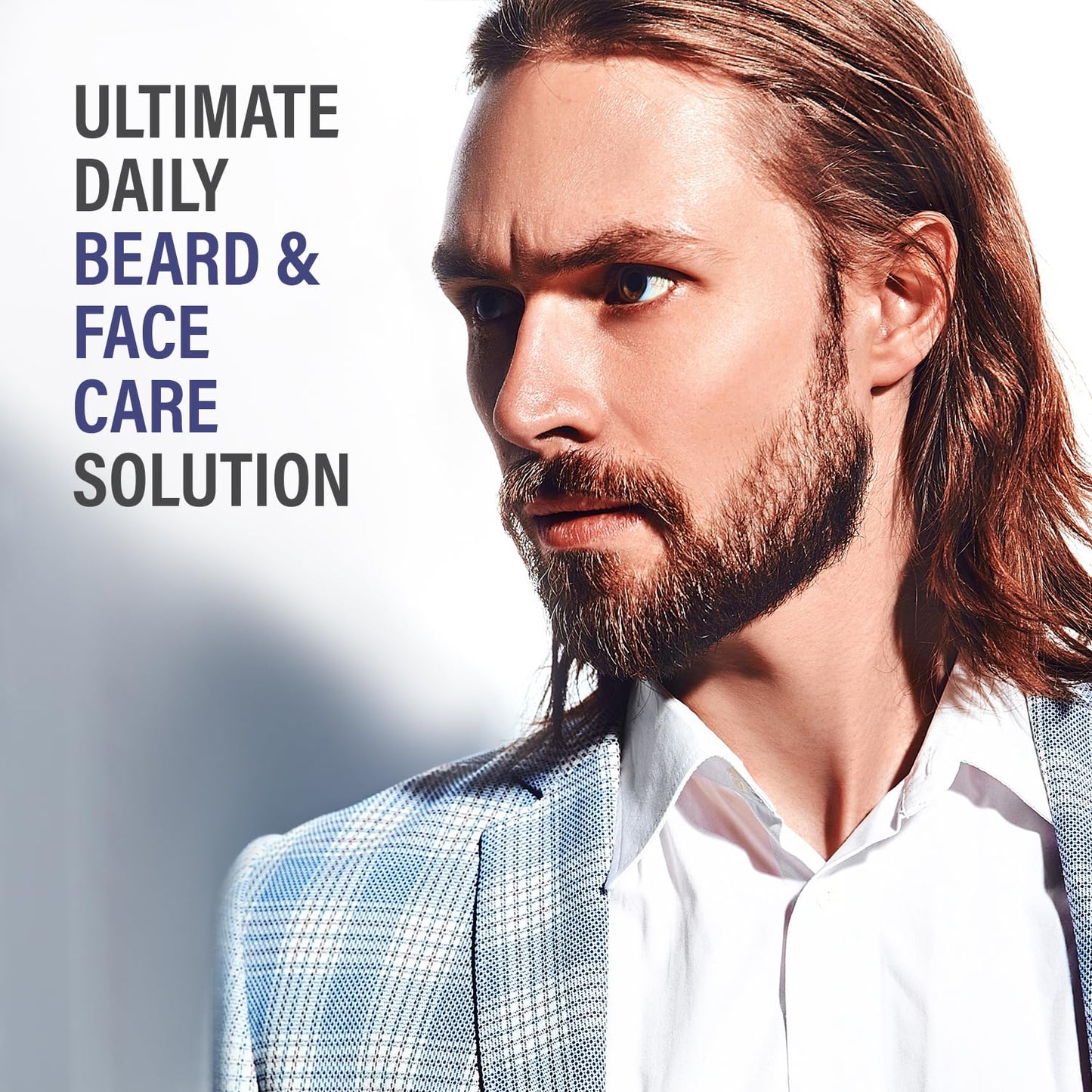 GRAHAM HILL Arnage Soothing & Refreshing Face and Beard Balm for Men, 200ml - Beard Balm, Men's Face Moisturizer, Vegan Beard Moisturiser for Men with Panthenol, Jojoba Oil & American Cuckoo Flower