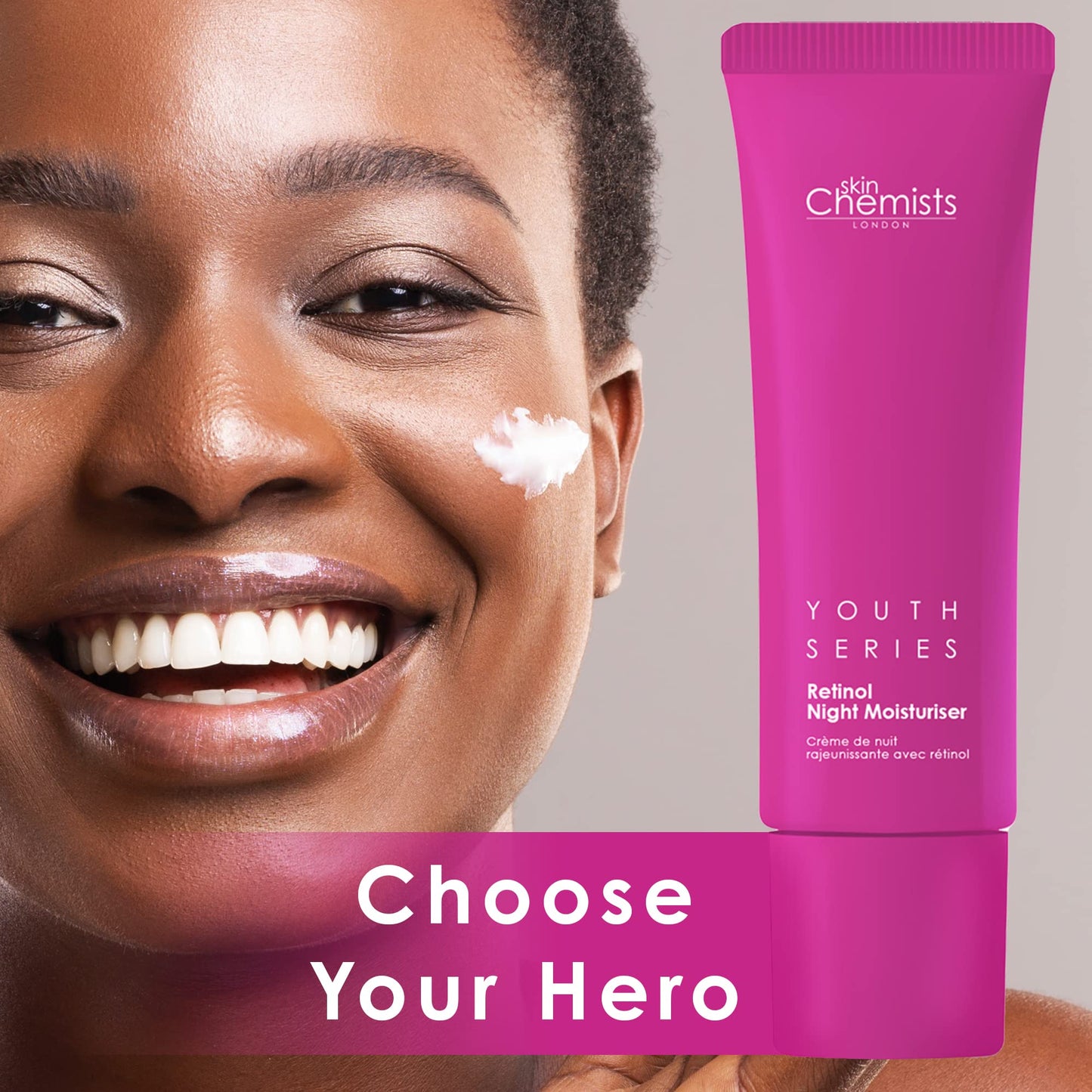 skinChemists Skin Chemists Retinol Night Moisturiser | With CC Retinol 1%, Hyaluronic Acid 0.1%, Allantoin 0.1%| Protects against fine lines and wrinkles| 50 ml (Night Moisturiser)