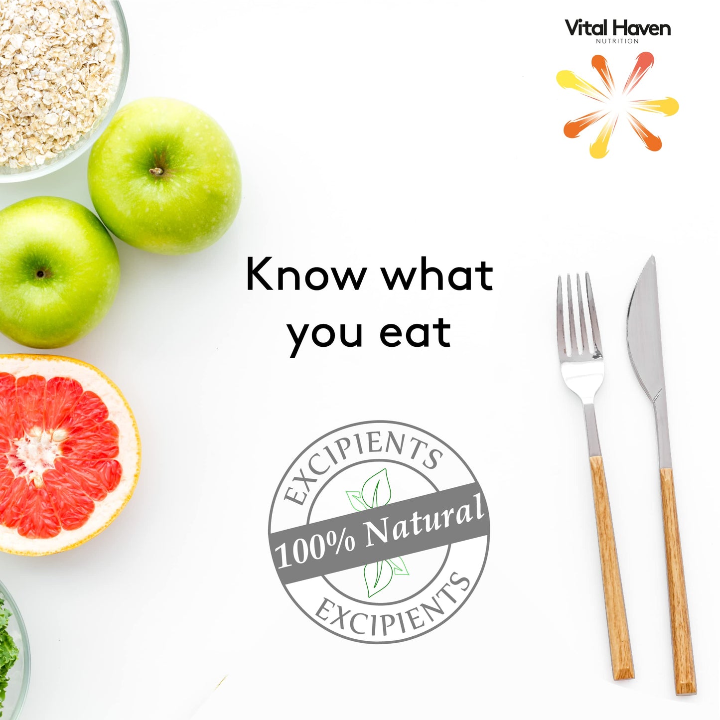 Vital Haven Complex Action Formula: Non-Acid Vitamin C + Iron + Zinc + Copper + Calcium with Citrus Bioflavanoids and Elderberry for Maximum Absorption - Vegan - Premium Ingredients - Made in The UK