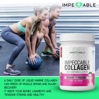 IMPECCABLE Collagen Premium 10.000 mg Pure peptide hydrolyzed Marine Collagen Powder| Nails & Skin|Healthy Joints |Hair Growth| Wild Caught| Supplements for Women and Man|300 gr 30 Days’ Supply
