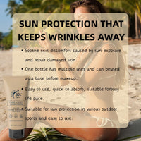 IZBEAUVO Beef Tallow Sunscreen SPF 50 PA++, Tallow Sun Cream, Organic Natural Beef Tallow Sunblock for Face, Hydrating Non-Greasy Travel Size Face & Body Sun Cream, UVA/UVB Protection, Water-Resistant