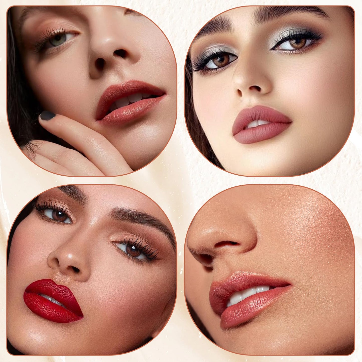 Bisienya 12pcs Lip Liners Set,Matte Lipstick Lip Liner Pencil,Longwear Smooth Lip Pencil,Smooth and Long-Lasting Lip Pencil Liner,Creamy Lip Liner,High Pigmented Waterproof Natural Lip Makeup