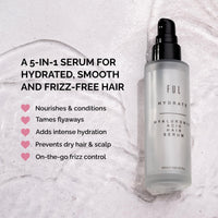 FUL Hyaluronic Acid Hair Serum | Hyaluronic Acid Serum To Tame Frizz, Flyaways and Smooth Hair | Lightweight Leave-In Anti Frizz Hair Serum With Hyaluronic Acid, Panthenol & Glycerine | Made in UK