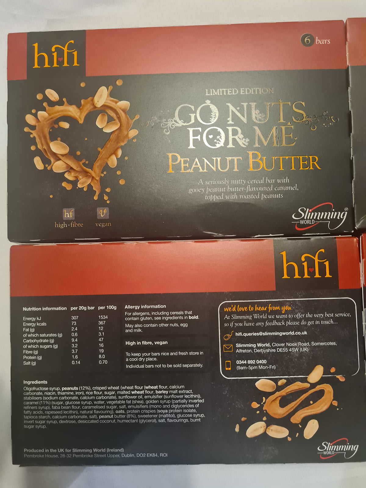 Slimming World Peanut Butter Hifi Bars (4 boxes)