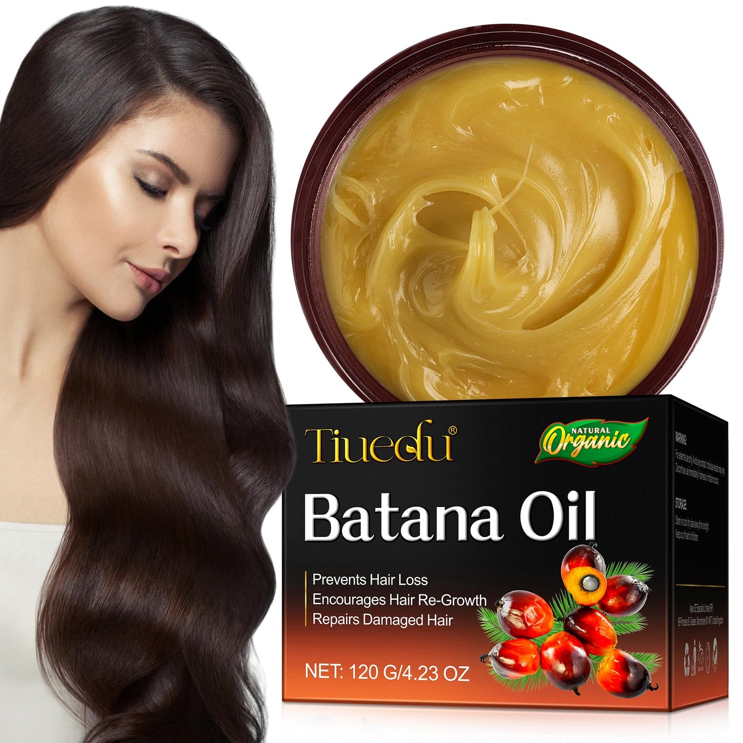 Generic Oil for Hair Growth, Raw Batana Oil, as Hair Mask, Scalp and Hair Oil.100% Pure Unrefined and Organic Hair Growth Oil, Prevent Hair Loss,Repair Splitting,Drying Hair,for Thicker Healthier Hair
