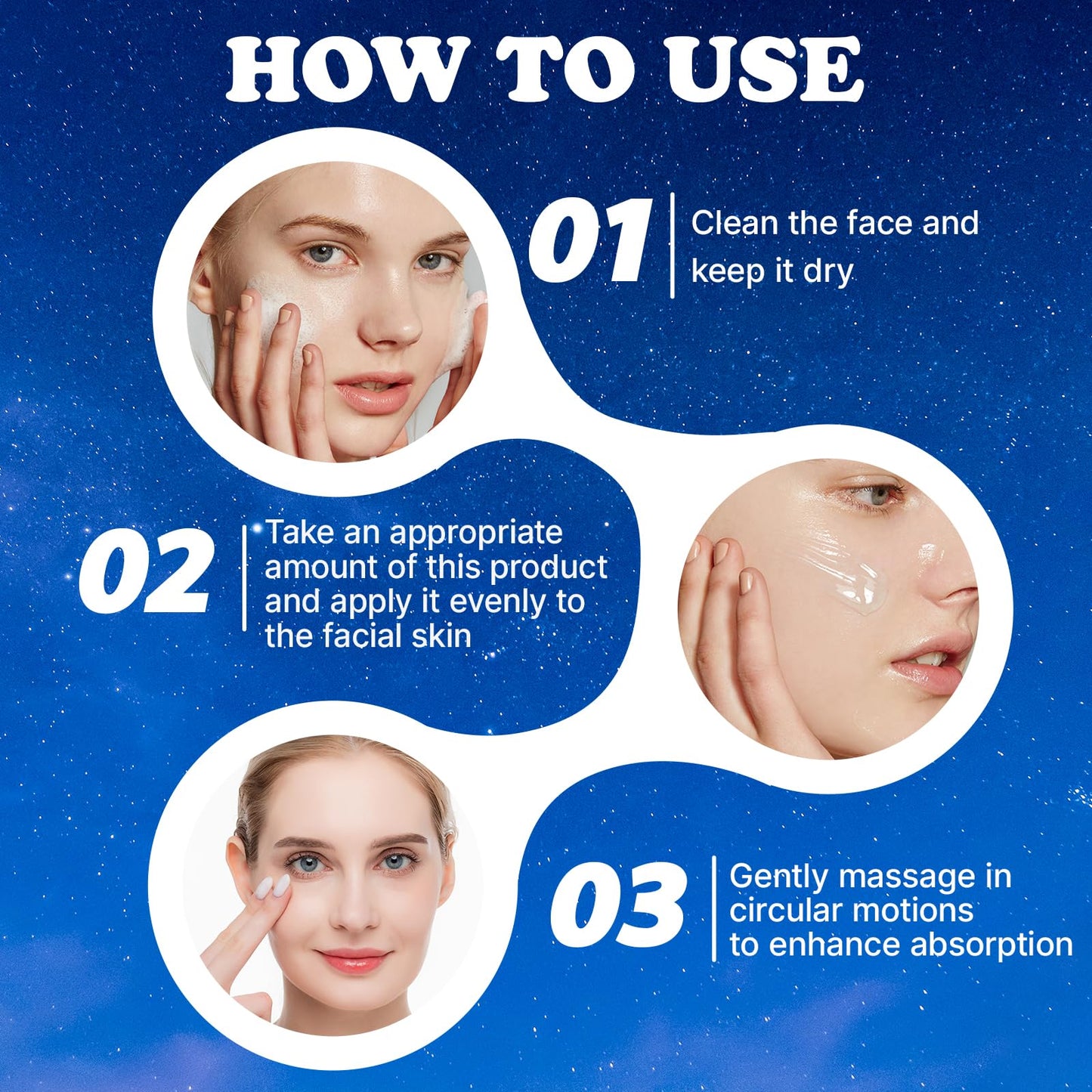 Gonggi 3Pcs Anti Aging Liquid Solution - Liquid Wrinkle, Anti-aging Facial Serums and Cream, Ideal Gifts for Women, Hydrating Serum Facial, Absorb Quickly &Suitable All Skin Type