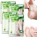 Foot Peel Mask,4 Pairs Natural Aloe Vera Gel Foot Mask-Foot Peel Mask For Hard Skin,Footner Exfoliating Sock-Feet Hard Skin Remover-Plantifique Foot Peel Mask-Baby Feet Foot Peel (Aloe Vera)