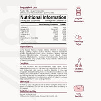 Iron Complex Gummies - 3200mcg - Potent Formula for Energy & Immunity, Made with Organic Tapioca, Cherry Flavour - Kosher, Halal, Non GMO - 60 Vegan Fruity Gummies
