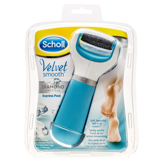Scholl Velvet Smooth Express Pedi Electronic Foot File Kit