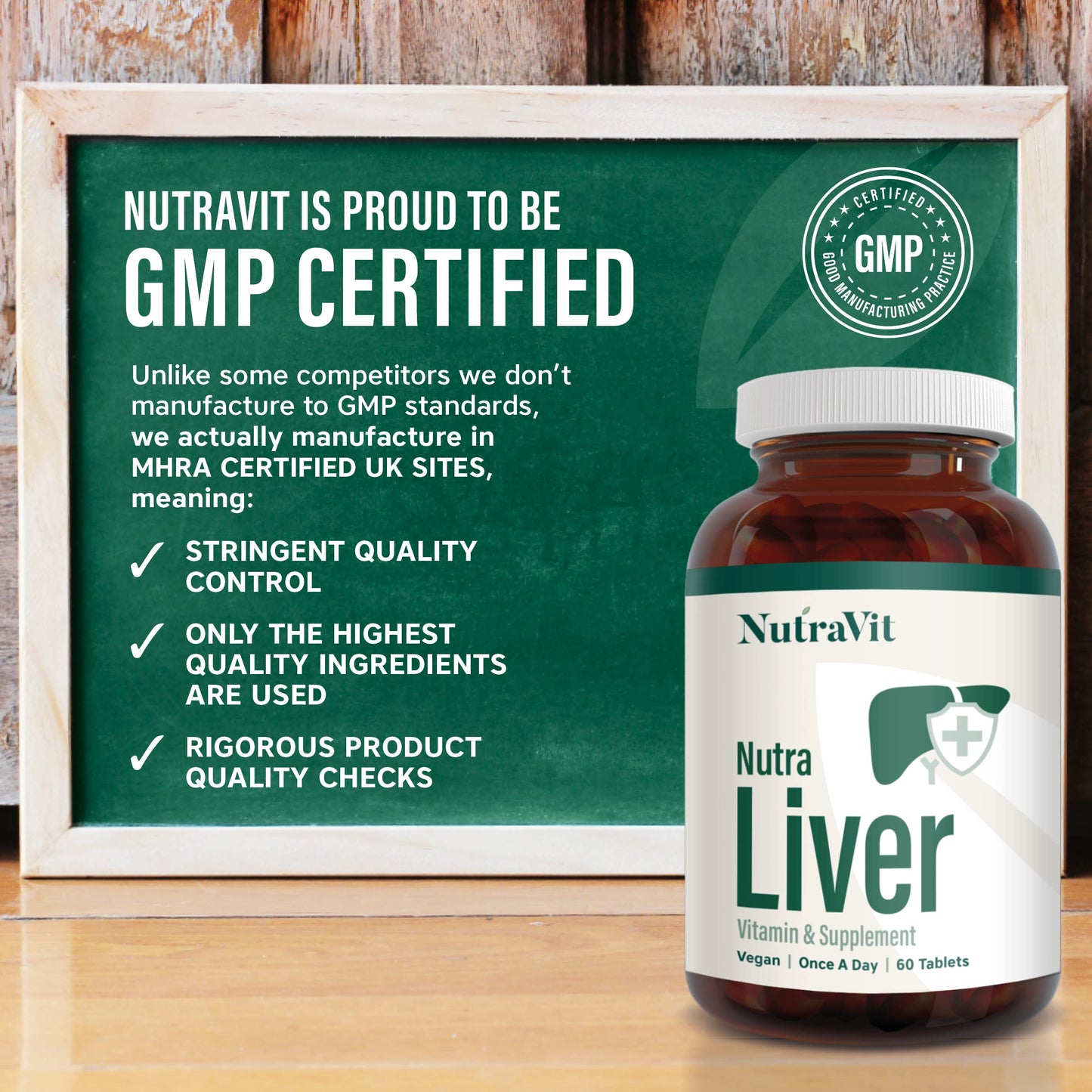 NUTRA Liver - Liver Support Vitamins - 60 Tablets | Hangover Tablet | Providing a Liver, Cleanse, Detox & Repair - by NutraVit