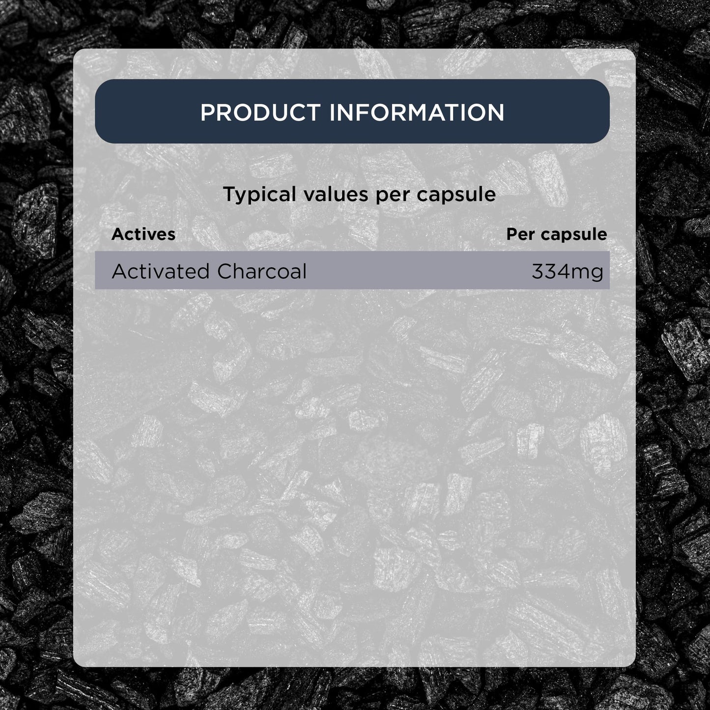 Healthspan Activated Charcoal (90 Capsules) | Contributes to Reduced Flatulence After Eating | 334mg Activated Charcoal per Capsule | Natural Source from Coconut Shells | Vegan