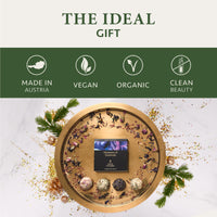 Christmas Gifts for Women - 4Pcs Bath Bombs Gift Box - Hand Made with Essential Oil Flowers & Bio Shea Butter - Gifts for her - Gifts for Mum - Vegan Skincare by Satin Naturel